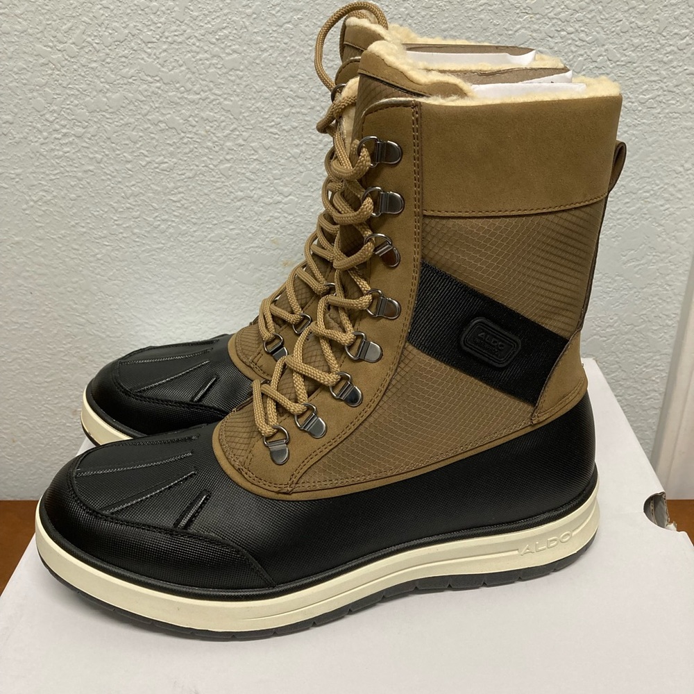 Winter boots casual wear waterproof free shipping brown/blk